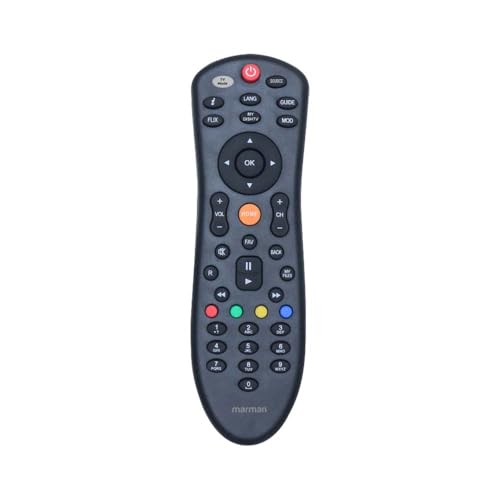 marman® Compatible with Dish TV Remote Control for Dish Tv SD/HD DTH Set Top Boxes with Recording – Replacement Remote for Dish Tv SD/HD DTH Set Top Box – No Voice Command Required - Image 1