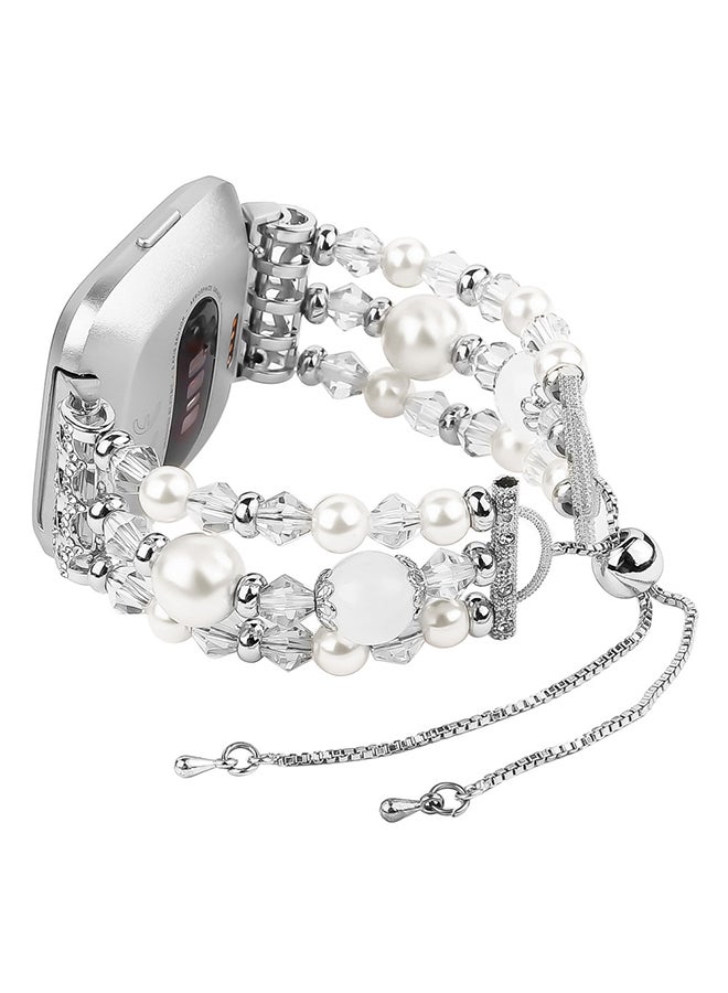 Voberry Replacment Band Strap For Fitbit Versa Silver - Image 3