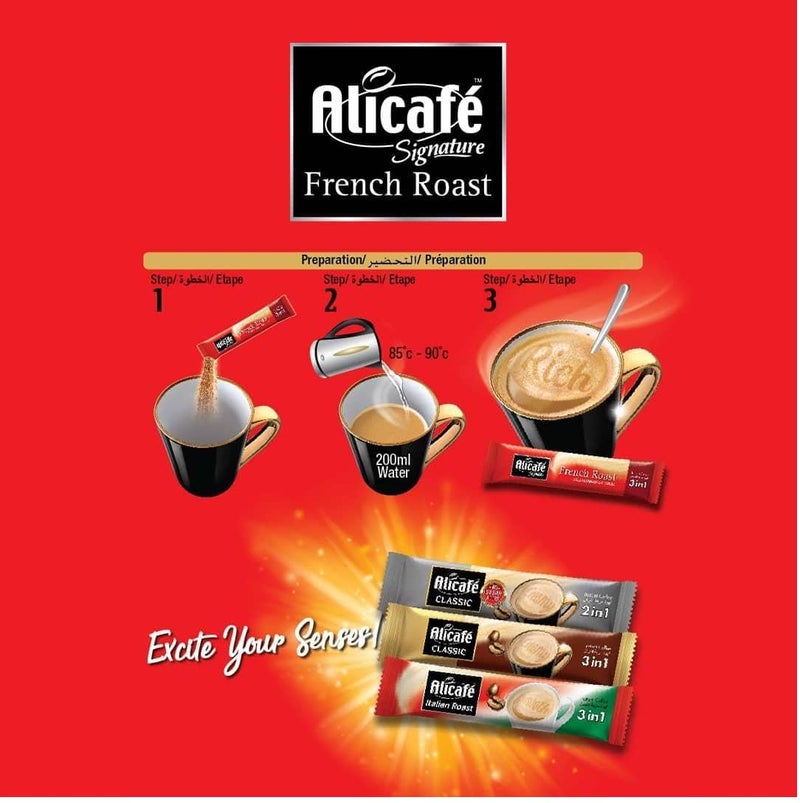 SFU E Com Alicafe Italian Roast 3 in 1 Instant Coffee | Smooth With Microground Coffee | Instant Coffee Sachets | (14 x 16.5g) - Image 3