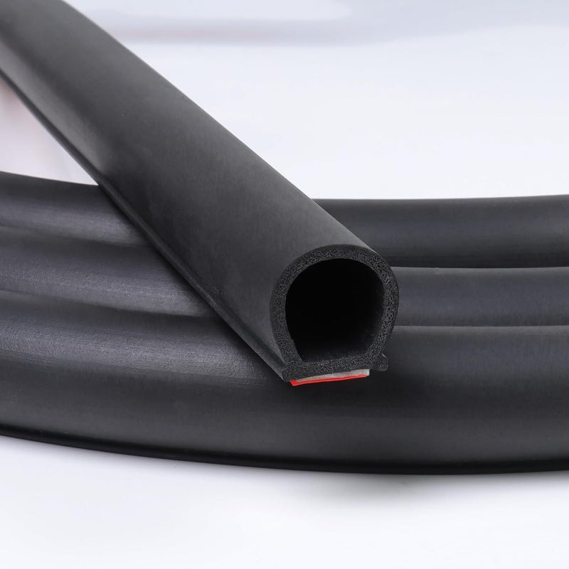 GoldWheel 3/4"×3/4" D-Shape Weather Stripping 8FT Heavy Duty Bulb Seal for Automotive and RV - Image 1