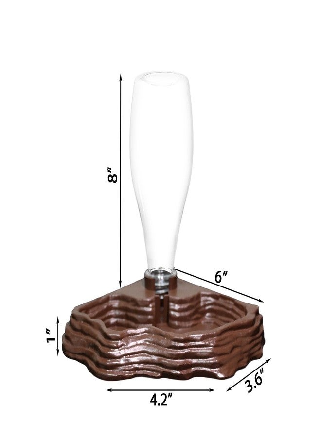 Aipush Automatic Reptile Water Dish 13.5Oz Reptile Water Bowl Bearded Dragon Leopard Gecko Snake Lizard Terrarium Tank Accessories… (Brown) - Image 2
