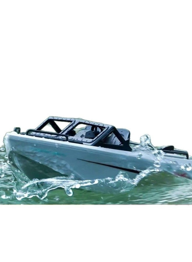 Brushless Turbojet High E Speed Remote Control Speedboat Children's Summer Waterproof Electric Cruise Ship Model Boy Gift Toy-Color:Turbo Kart Boat  White-Specification: Top Configuration  - Image 4