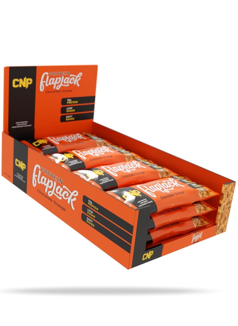 CNP - CNP High Protein Flapjack Bar Chocolate Orange Flavor 75g Pack of 12 - Image 1