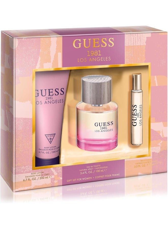GUESS 1981 Los Angeles 3-Piece Eau De Toilette Gift Set For Women - Image 1