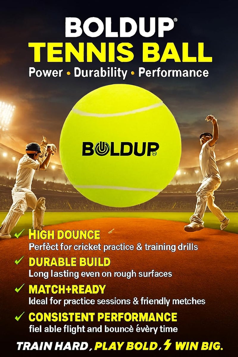 IFOLDUP ® Tennis Ball for Cricket: Soft Lightweight Balls Tournament Street Match Lawn Court Super Bounce—Sturdy and Durable Courts and Tournaments(Green) (Combo of 3PCS) - Image 4