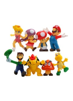 نيبمينينت طقم مجسمات شخصيات لعبة "Super Mario" مكون من 8 قطع طراز W-TA08831  - Image 1