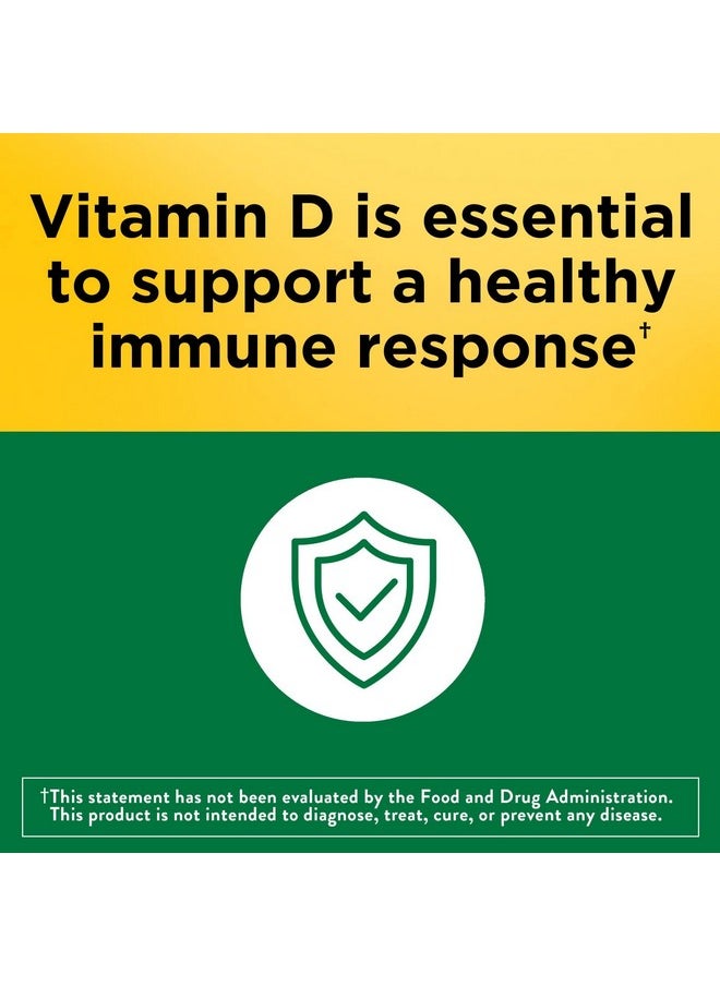 Vitamin D3 Tablets D 1000 Iu 25 Mcg Helps Support Immune Health Strong Bones And Teeth Muscle Function 125% Daily Value 300 Count Pack Of 3