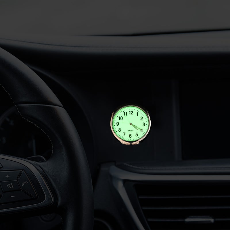 Car Clock Universal Stick On Clock Round Clock Interior Clock - Image 4