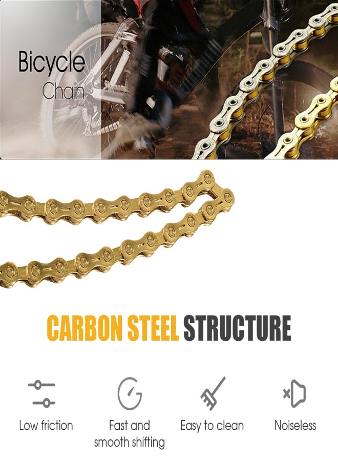 YBN سلسلة دراجة 11 سرعة سلسلة دراجة 116 وصلة من الفولاذ عالي القوة سلسلة خفيفة الوزن بديلة لـ Shimano Campagnolo وSram - Image 3
