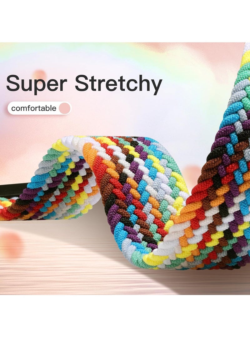 Braided Loop Strap Compatible with Fitbit Versa 2 Strap Fitbit Versa Strap Adjustable Elastic Sport Band for Fitbit Versa 2 Versa Versa Lite for Women Men - Image 5