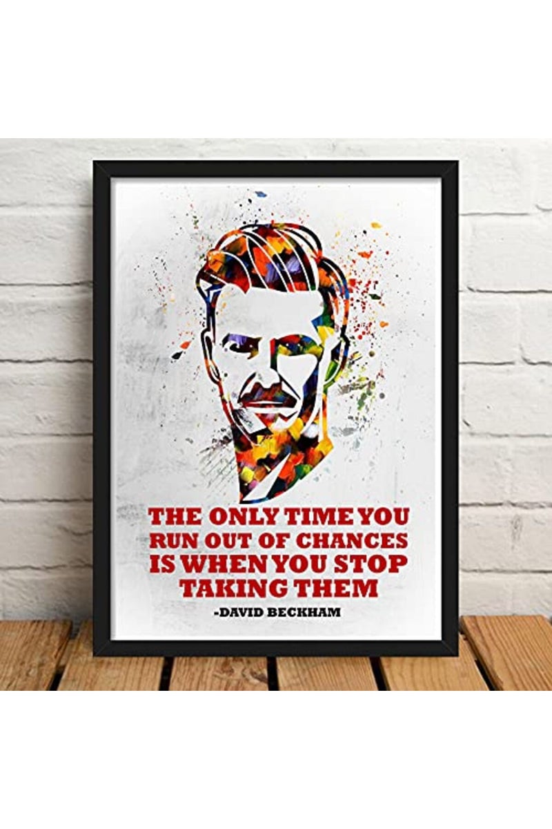 GRAY WALL David Beckham Framed Poster - Image 2