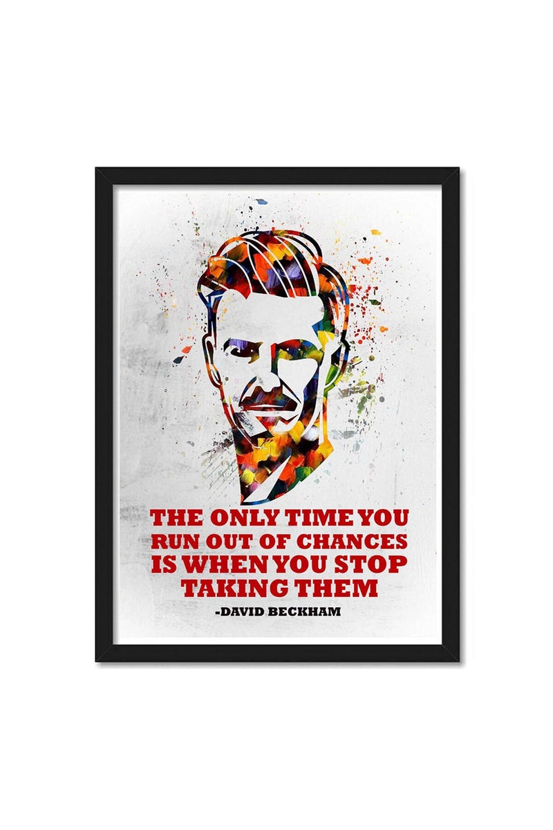 GRAY WALL David Beckham Framed Poster - Image 1