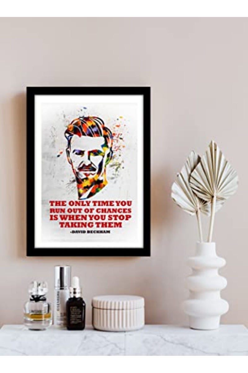 GRAY WALL David Beckham Framed Poster - Image 4