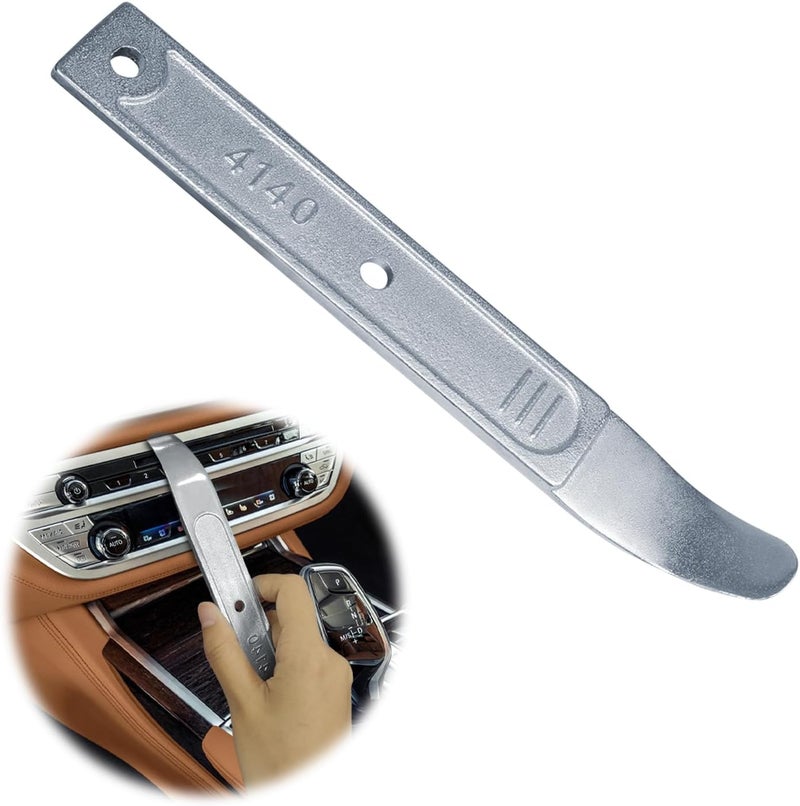 BFXM 4140 pry tool, trim removal pry tool, panel removal tools for auto trim, Car Trim Removal pry Tool Kit, interior door trim pry tool, panel popper tool, metal pry bar for automotive Planes (1 pack) - Image 1