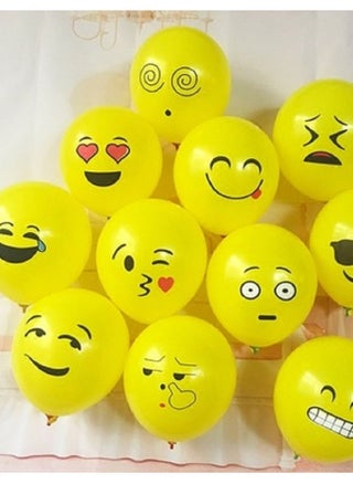 10Pcs Emoji Balloons Smiley Face Latex Birthday Decoration Inflatable Yellow Balloons Party Supplies - pzsku/Z540FDB5E7D274DFF53FFZ/45/_/1718545644/21ea1342-1de5-4572-a0c1-79a136149e1f