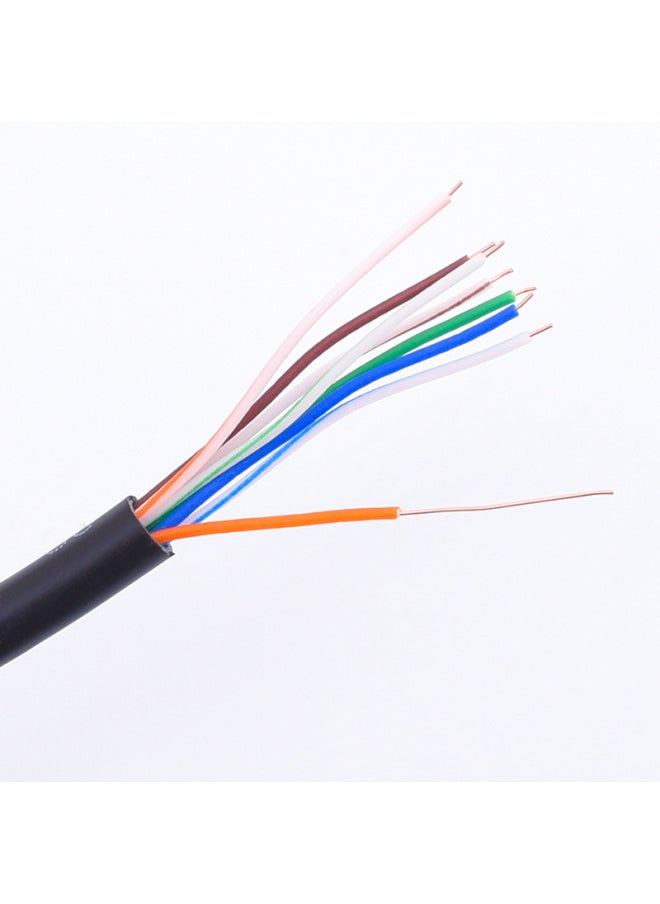 Generic Cat5e Finished Network Cable 10m15m50m100 M Ultra-five Indoor And Outdoor Copper-clad Aluminum High-speed Network Jump-Color:Black Metal-Line Length:15 M  - Image 3