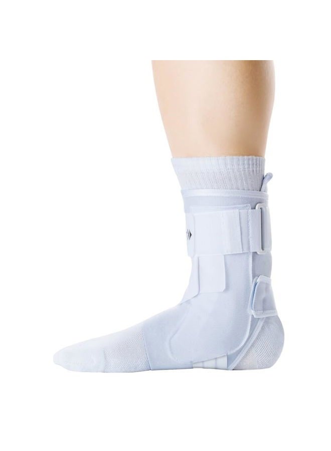 Zamst A1 White Ankle Brace for Sports - Breathable Sports Ankle Support for Men and Women with Adjustable Three Way Straps for Moderate Lateral Ankle Sprain - Right, Medium - Image 5