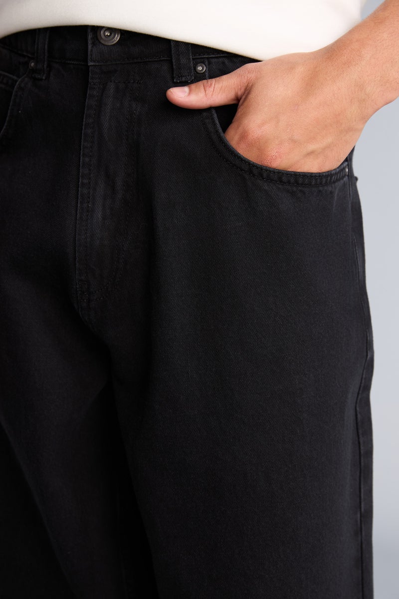 DeFacto Black Man Balloon Fit Trousers Casual - Image 4