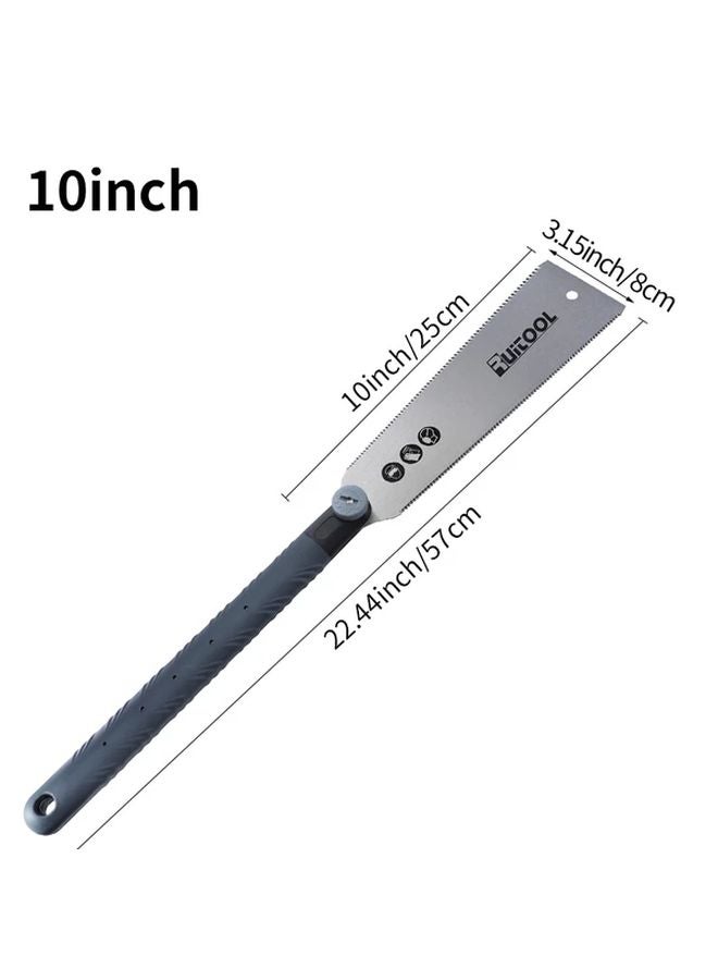 10 Inch Japanese Ryoba Pull Saw Double Sided SK5 Blade 10 18 TPI Woodworking Tool - Image 1