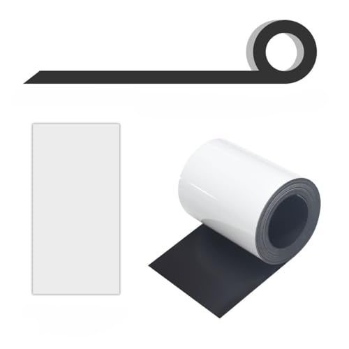 Yamsop Dry Erase Magnetic Label Strips 3" x 25 Feet White, Reusable Dry Erase Magnetic Labels Roll for Whiteboards, Locker and Refrigerato, 1 Pack Magnetic Tape Roll - Image 1