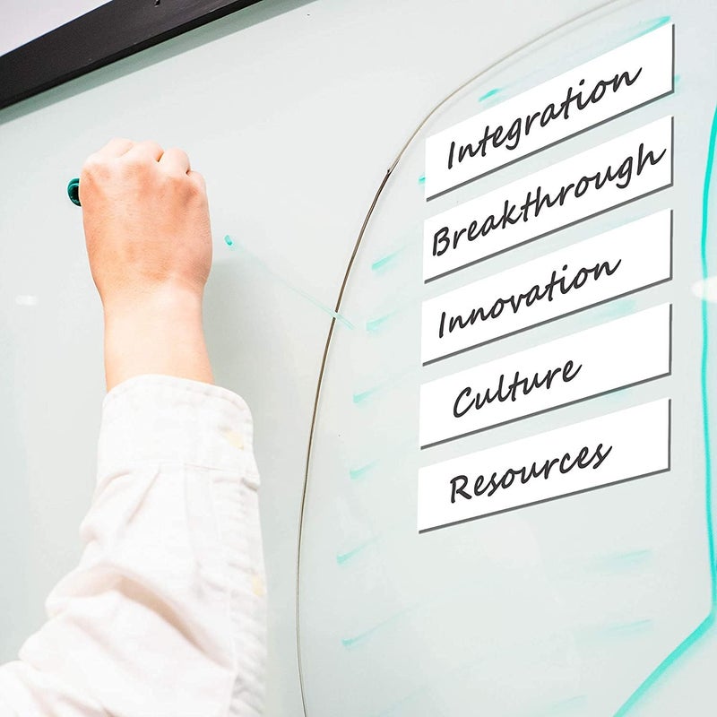 LLPT Dry Erase Magnetic Label Strips 1” x 26 Ft Blank Writable Magnet Roll Labels Reusable Cutable for Refrigerator Shelf Whiteboard Toolbox Craft and Other Metallic Surfaces Red (DMS156) - Image 5