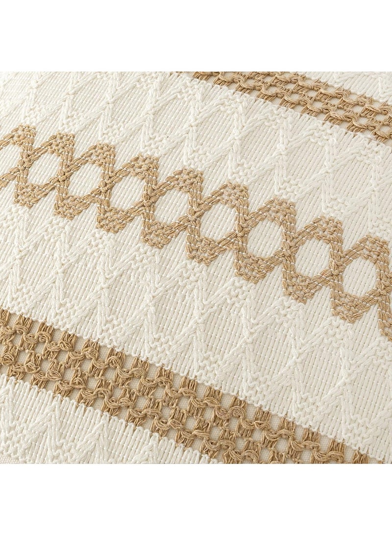 2 pieces of pillow covers, Bohemian style, geometric modern patterns, suitable for sofas, bedrooms, living rooms and other places. (18 x 18 inches) - Image 4