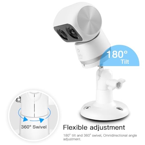 VOMENC Adjustable Bracket Mount Compatible with Eufy Security Indoor Cam S350 Camera (White) - Image 2