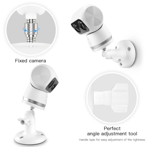 VOMENC Adjustable Bracket Mount Compatible with Eufy Security Indoor Cam S350 Camera (White) - Image 3