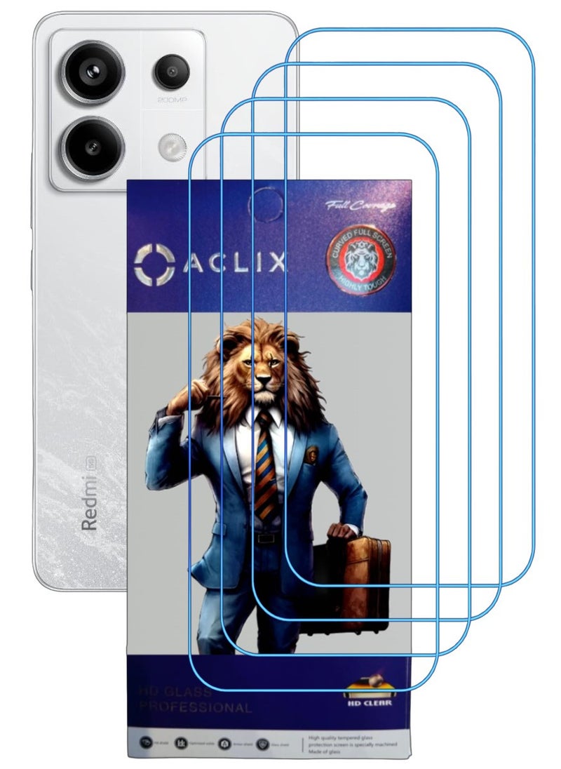 أكاليكس 4 قطع، حماية شاشة،  لهاتف شاومي  ريدمي نوت 13  برو ، جودة ممتازة. - Image 1