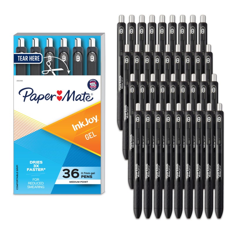 Paper Mate InkJoy Gel Pens Medium Point (0.7mm) Black 36 Count - Image 1