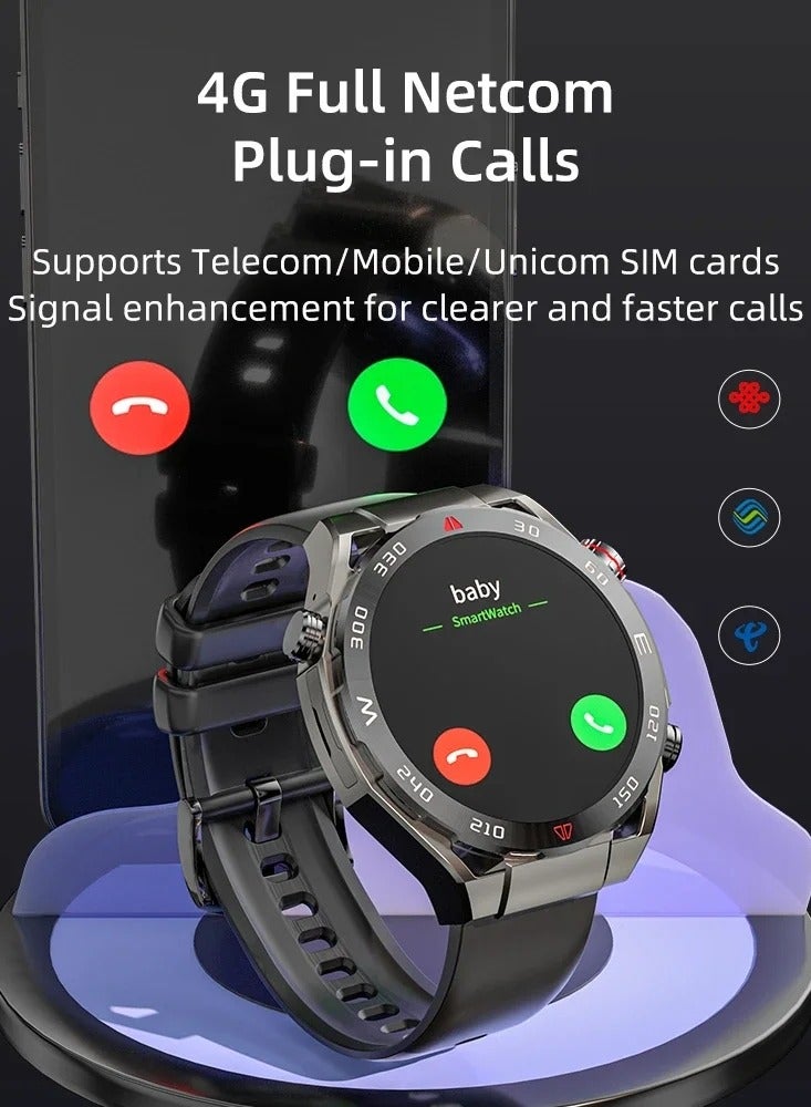 AROAQ Full Netcom 4G 5G Android Smartwatch 4GB RAM 64GB Storage Domestic Version Black - Image 4