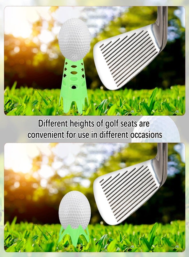 TIXIPEM Golf Simulator Tees [8PCS] - Plastic Golf Tees Use for Home & Outdoor & Indoor Driving Range & Winter Turf - [Green - 1.77 in] - Image 5