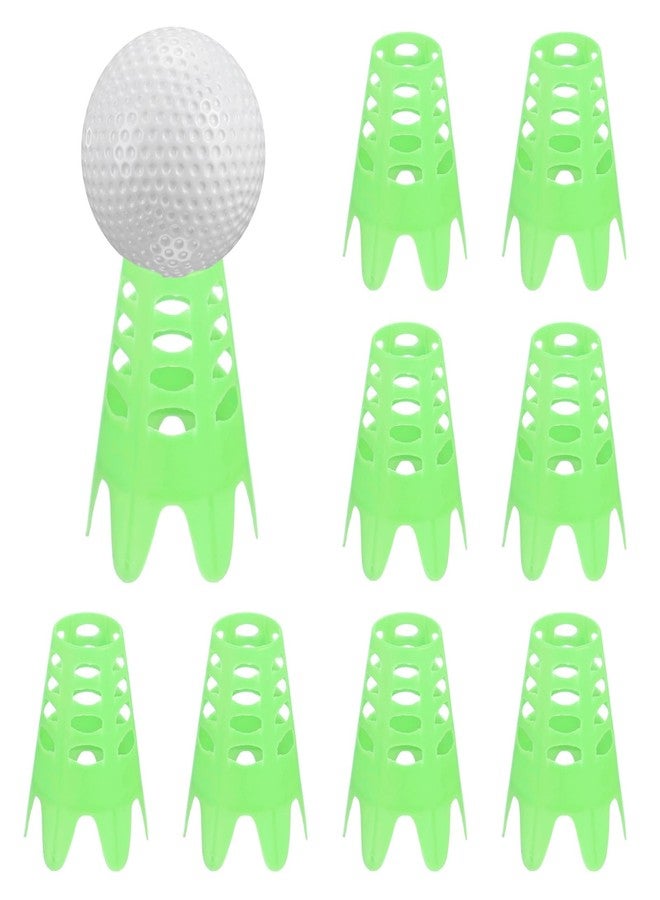 TIXIPEM Golf Simulator Tees [8PCS] - Plastic Golf Tees Use for Home & Outdoor & Indoor Driving Range & Winter Turf - [Green - 1.77 in] - Image 1