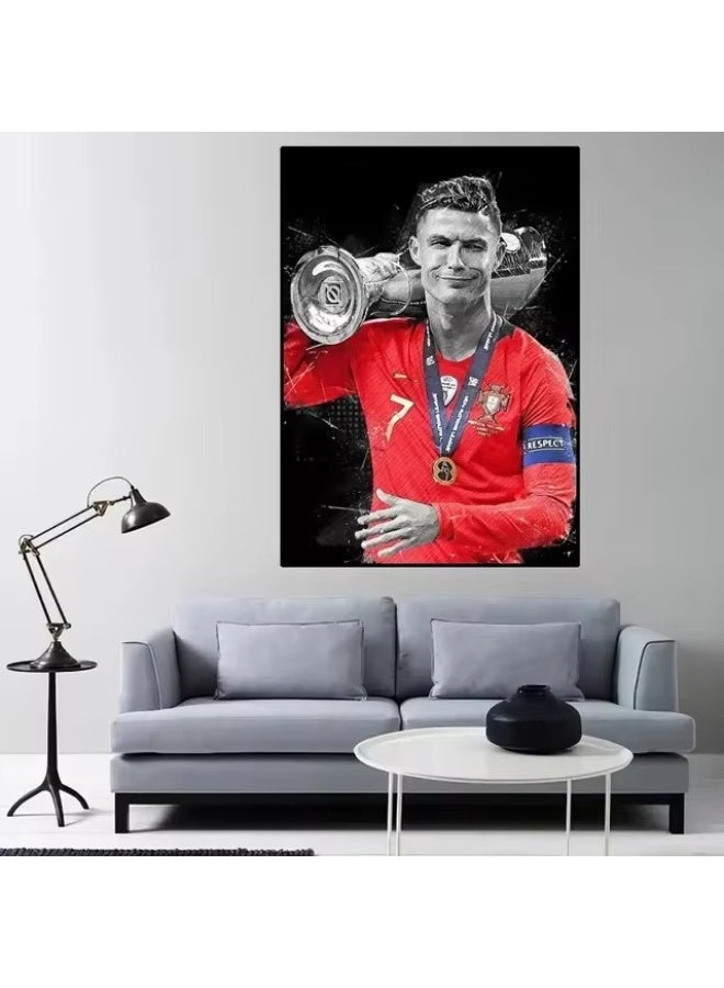 Nariele New football Star Frameless Home Decoration Wall Painting Poster