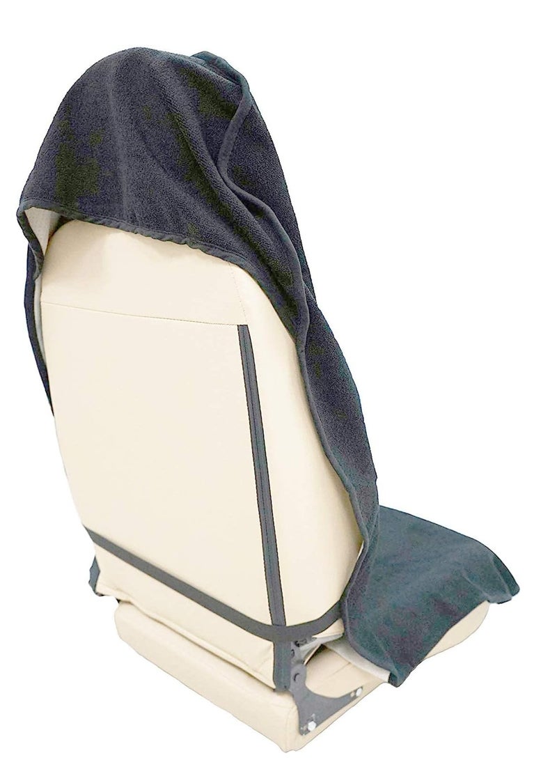 sulfar أغطية مقاعد السيارة مقاومة للماء للمقعد الأمامي فقط للتمارين الرياضية والجري والسباحة والشاطئ والمشي مناسبة لمعظم السيارات والشاحنات وسيارات الدفع الرباعي ملحقات حماية مقعد السيارة باللون الرمادي - Image 2