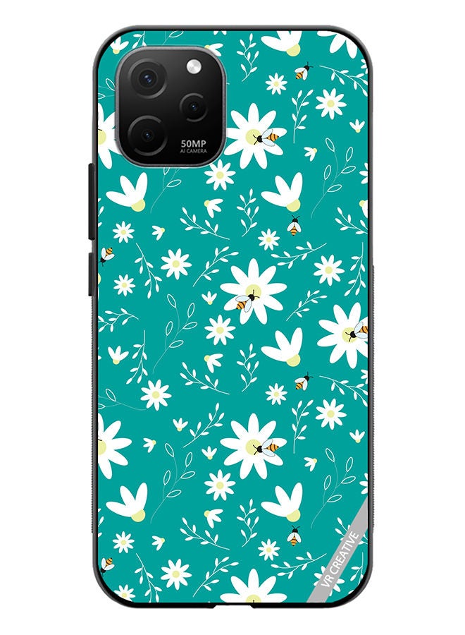 VR CREATIVE Protective Case Cover For Huawei Nova Y61 Flower Design Multicolour - Image 1