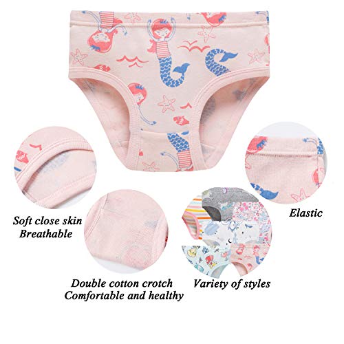 Hahan Soft Cotton Panties Little Girls'Briefs Toddler Unicorn Underwear 7/8years Multi Color - Image 2