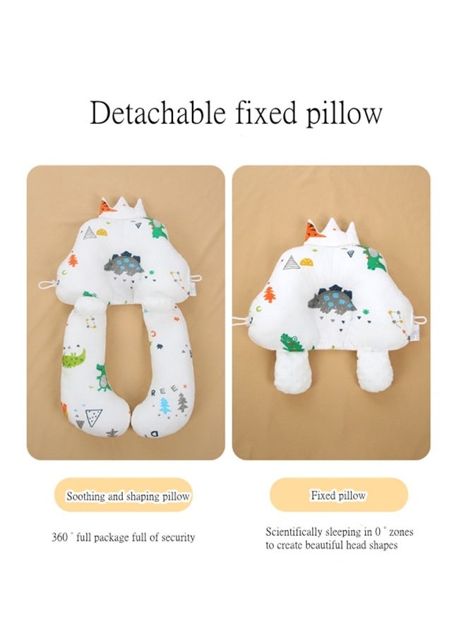 Beauenty - Baby shaping pillow for infants and toddlers, adjustable and removable dinosaur design, breathable and washable - Image 1