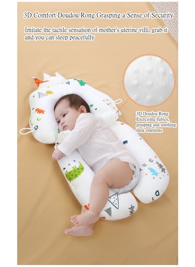 Beauenty - Baby shaping pillow for infants and toddlers, adjustable and removable dinosaur design, breathable and washable - Image 1