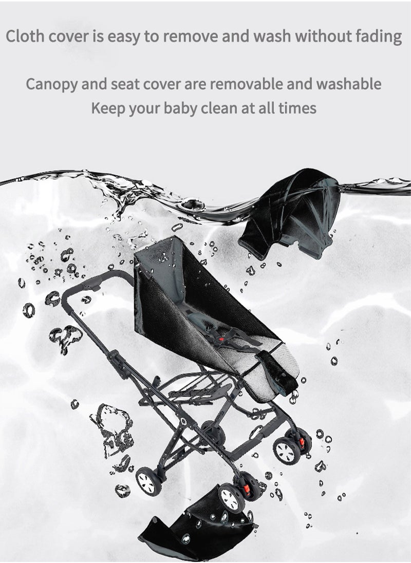 MaBaby Multifunctional Baby Stroller, Can Sit And Lie Lightweight Baby Stroller, Portabel And Foldable Baby Travel Stroller  - Image 4