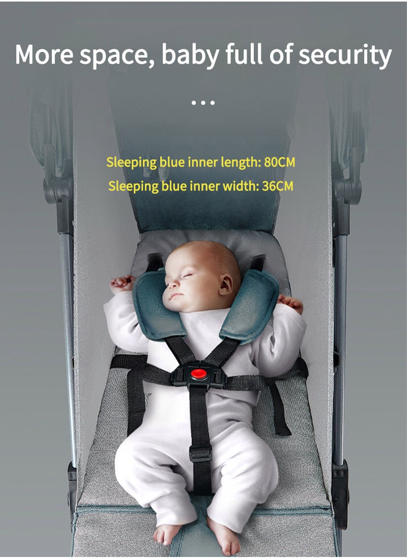 MaBaby Multifunctional Baby Stroller, Can Sit And Lie Lightweight Baby Stroller, Portabel And Foldable Baby Travel Stroller  - Image 3