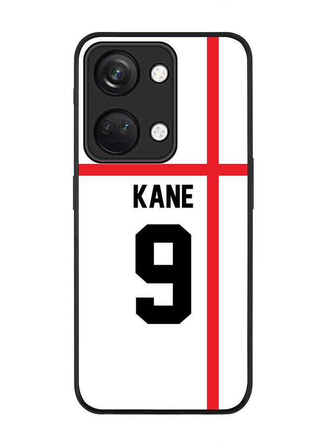 Stylizedd Rugged Black edge case for ONEPLUS NORD 3 5G / OnePlus Ace 2V, Slim fit Soft Case Flexible Rubber Edges Anti Drop TPU Gel Thin Cover -  Football Team - England, Player Name - Kane - Image 1