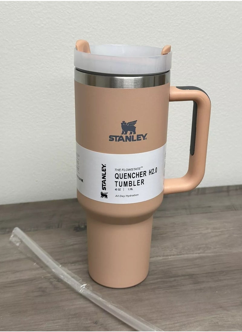 Stanley - Stanley cup H2.0 Stainless Steel with Lid and Straw for Water Iced Tea,Coffee and Smoothie - Image 1