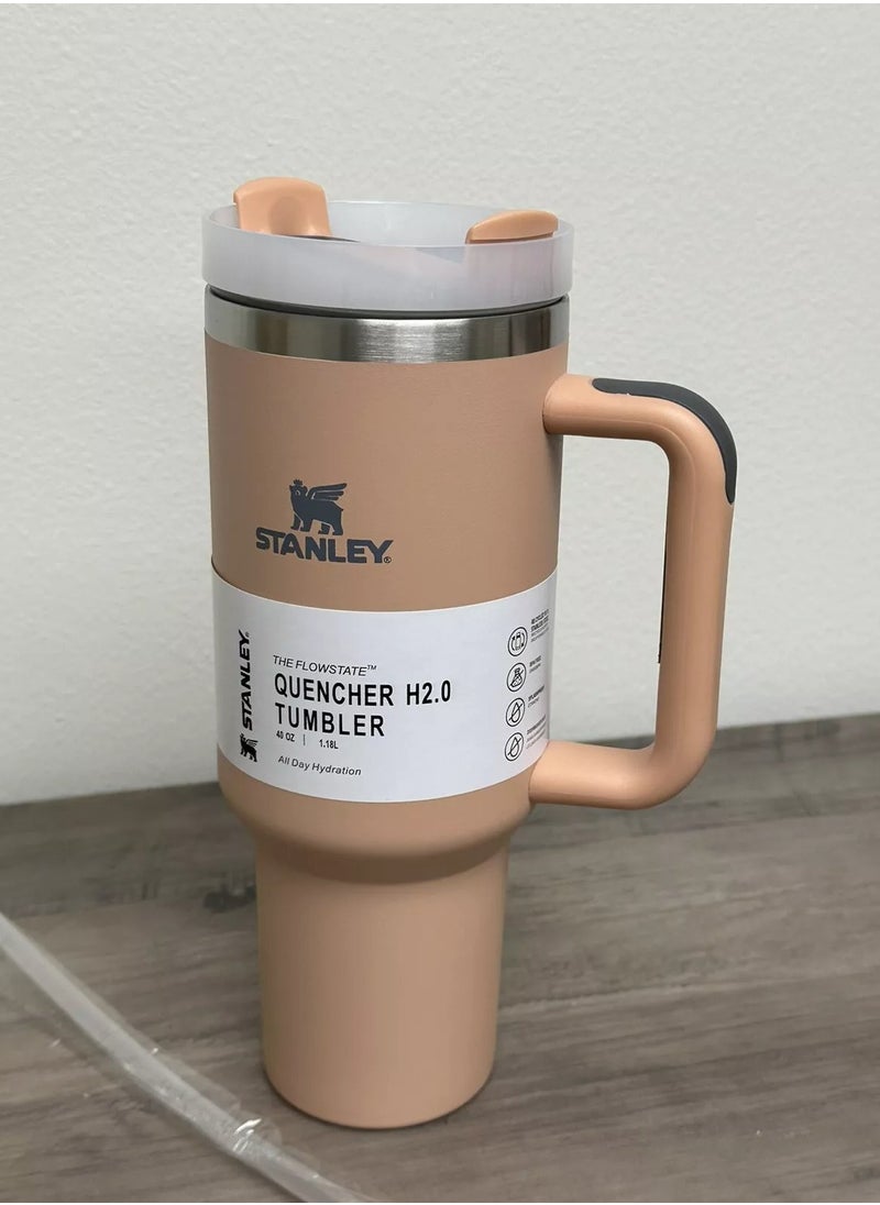 Stanley - Stanley cup H2.0 Stainless Steel with Lid and Straw for Water Iced Tea,Coffee and Smoothie - Image 1