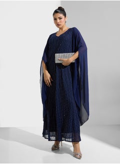 Khizana Kaftan With Sheer Sleeves  - Image 4