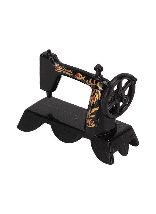 Thoraya 1:12 Sewing Machine Vintage Miniature Dollhouse Sewing Machine for Children Adults  - Image 4