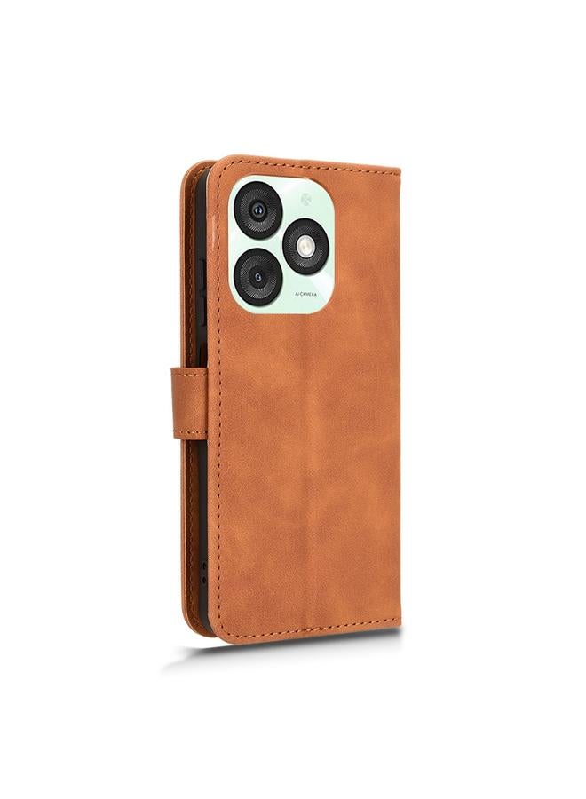 S-TOP Case For itel A50 Skin Feel Magnetic Flip Leather Phone Case - Image 3