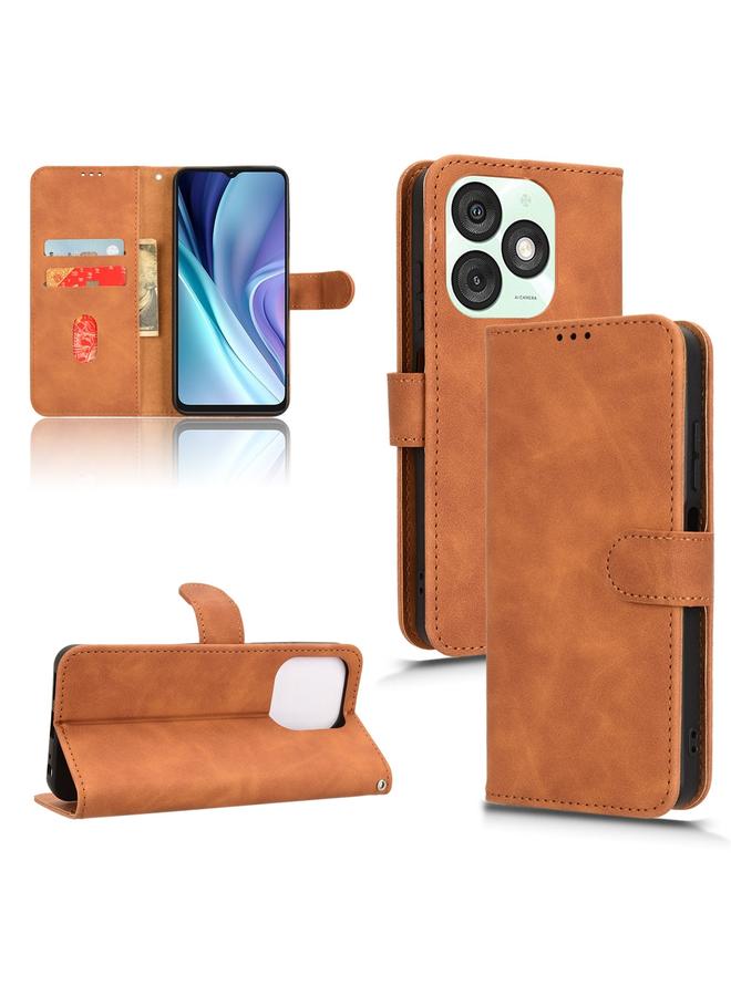 S-TOP Case For itel A50 Skin Feel Magnetic Flip Leather Phone Case - Image 1