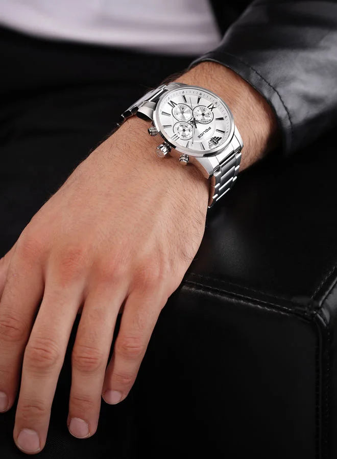 بوليس POLICE - Avondale Watch For Men Silver Dial With Silver Bracelet - PEWJK0004405