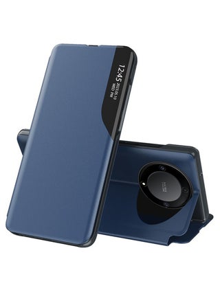 Smart View Mirror Window Leather Texture Flip Phone Auto Sleep Wake Case Cover For Honor X9a 5G Navy Blue - pzsku/Z541108A320A33A068B1CZ/45/_/1705094385/ed1b67ac-0c94-49f2-bcbf-89076cf85187